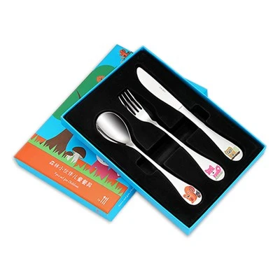 Set per bambini in acciaio inossidabile in scatola regalo