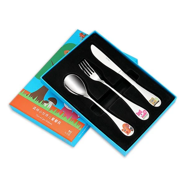 Set per bambini in acciaio inossidabile in scatola regalo